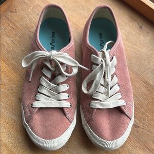 SeaVees Blush Pink Monterey Suede Leather Sneakers Womens Size US 7.5